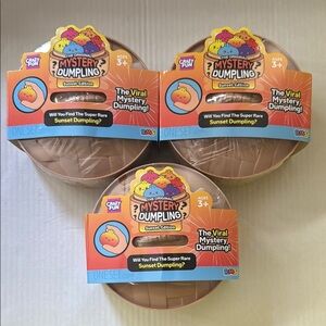 3 Mystery Buns Crazy fun RMS Sunset Edition Surprise Toy - Brown